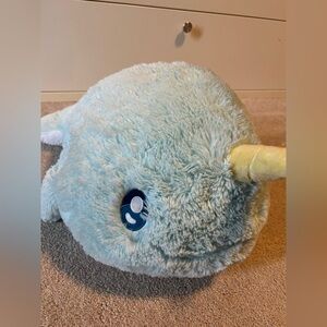 Squishable Arctic Narwhal 23” Soho, NYC Plush Narwhal Pet Toy Soft Collection
